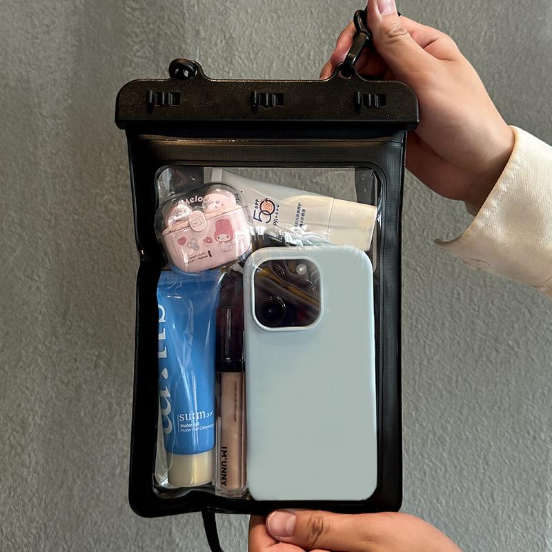 Waterproof Touchscreen Phone Bag - Large Capacity Crossbody Pouch for Beach, Swimming, Diving, and Rafting