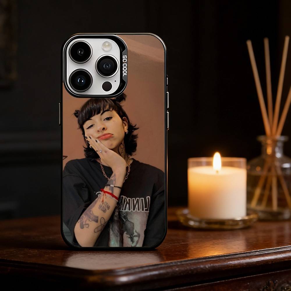 Rapper C-Cazzu Singer Phone Case For iPhone 17,16,15,14,13,12,11,Pro Max,Plus Candy Silver Cover