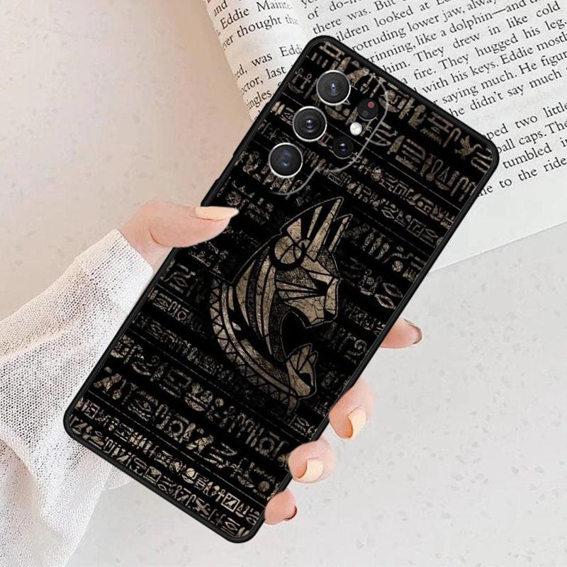 Egypt Nefertiti Anubis Phone Case For Samsung Galaxy S25 S23 S30 S8 S21 S20 FE S24 S22 Note 10 20 S8 Plus Lite Ultra