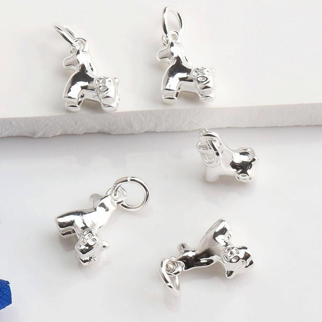 14K Gold Plated Year of the Horse Zodiac Pendant for DIY Jewelry