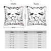 Boykisser Square Pillow Case Cat Cushion Cover Custom Zippered Decor Pillowcase for Car 18"