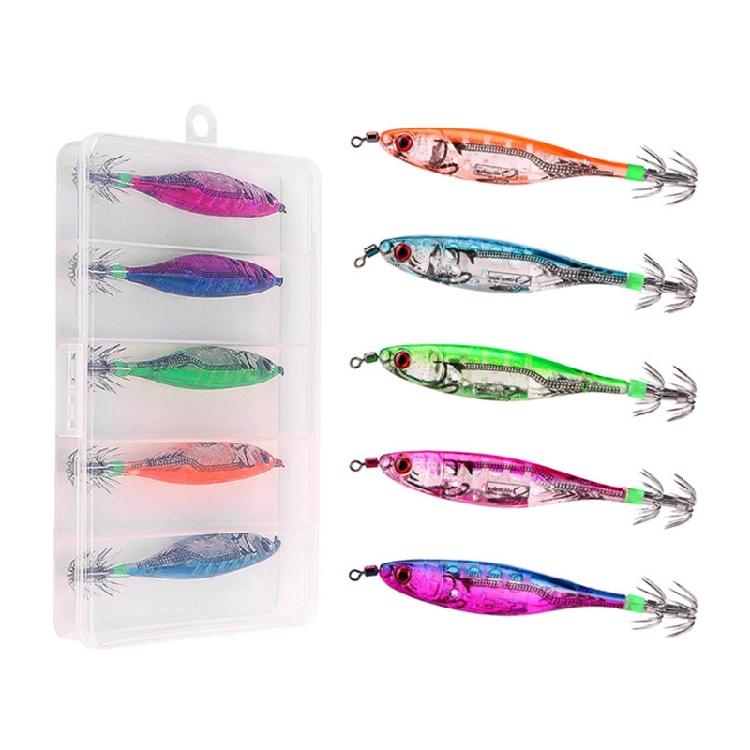 Fishing Lures Jig Hook Shrimp Lure Baits Squid Jig Artificial Hard Baits Squid Jig Cuttlefish Hook