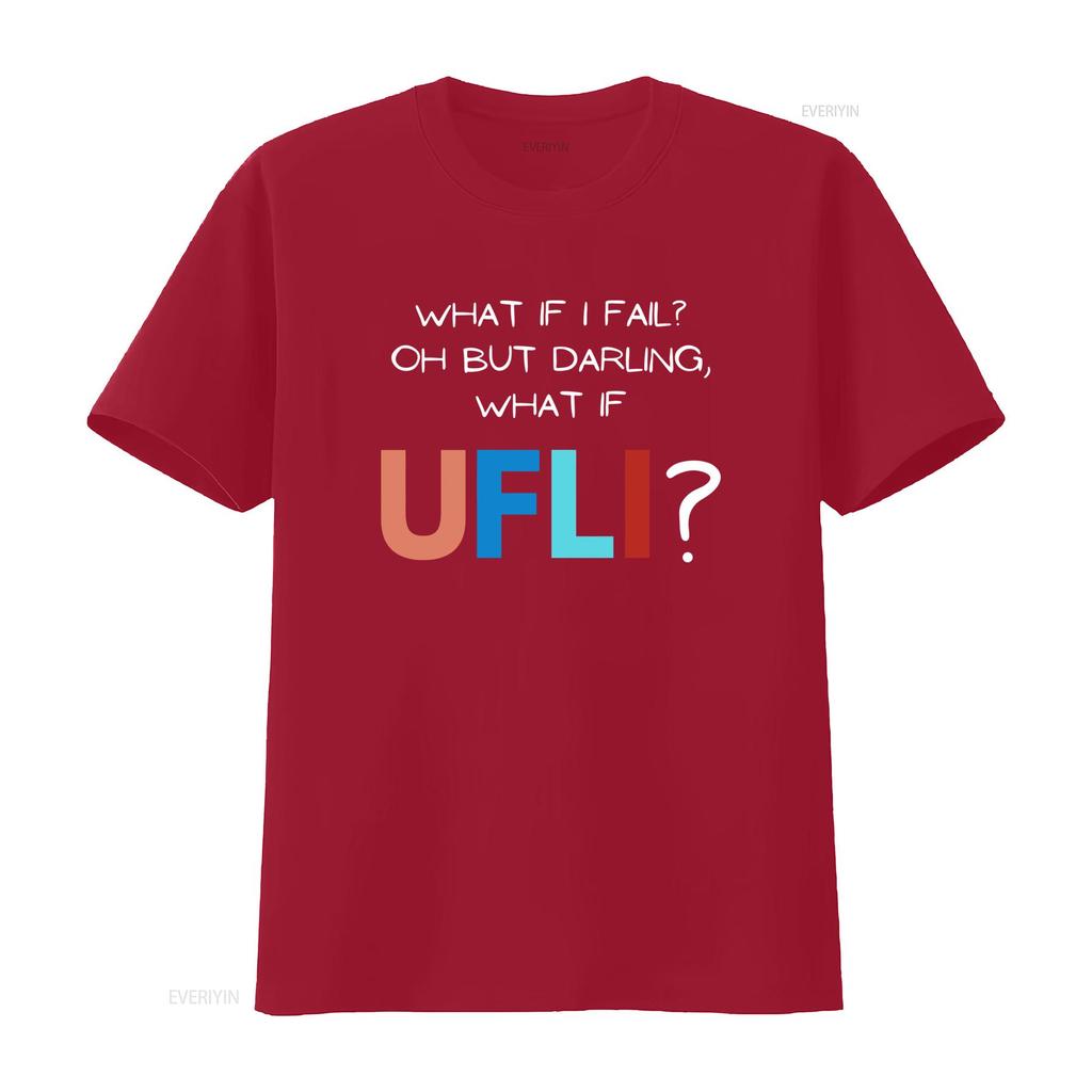 Inspirational Quote T Shirt What If I Fail Oh But Darling UFLI vintage Washed Top For Everyday Wear Versatile Stylish fashion