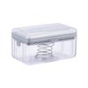 Roller Type Soap Dish Holder For Bathroom Toliet Soap Box Plastic Soap Storage Container With Drain Water Bathroom Accessories