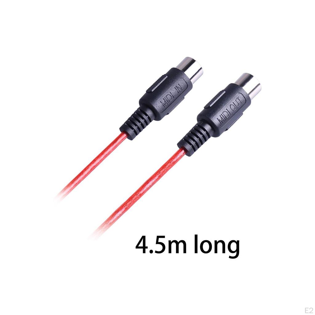 Male to 5-pin Din MIDI Cable for Music Studio