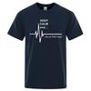 Men's T-shirt Keep Calm And Ok Not That Calm Letter Printed Street Loose T-shirt Summer Hip Hop Cotton Casual Round Neck T-shirt