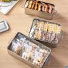Rectangular Tinplate Cookie Tins Box With Lid Dustproof Home Kitchen Desktop Storage Tin For Candy Coffee Tea Jewelry Chocolate