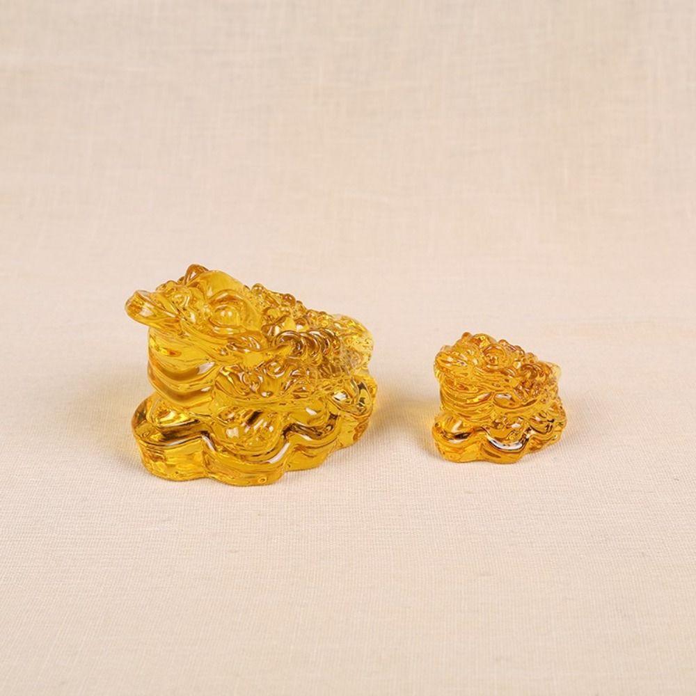 Gifts Decoration Crafts Crystal Golden Toad Golden Toad Ornament Tabletop Ornaments Feng Shui Toad