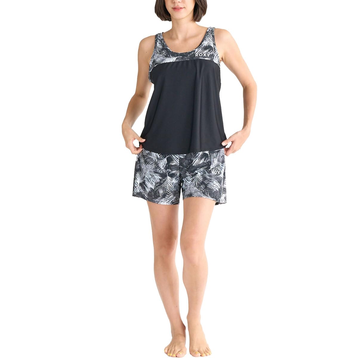 

Комплект женский танкини Roxy SPLASH YOUR WAY черный, чёрный