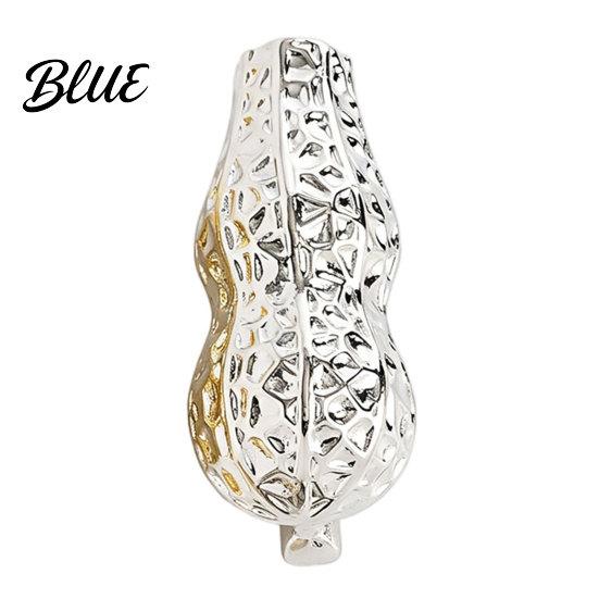 Creative Lapel Pin Peanut/Calla Shaped Flower Insert Brooch DIY Wearable Bouquet Holder Metal Clothing Ornament Brooch Clip Vase for Women Dried