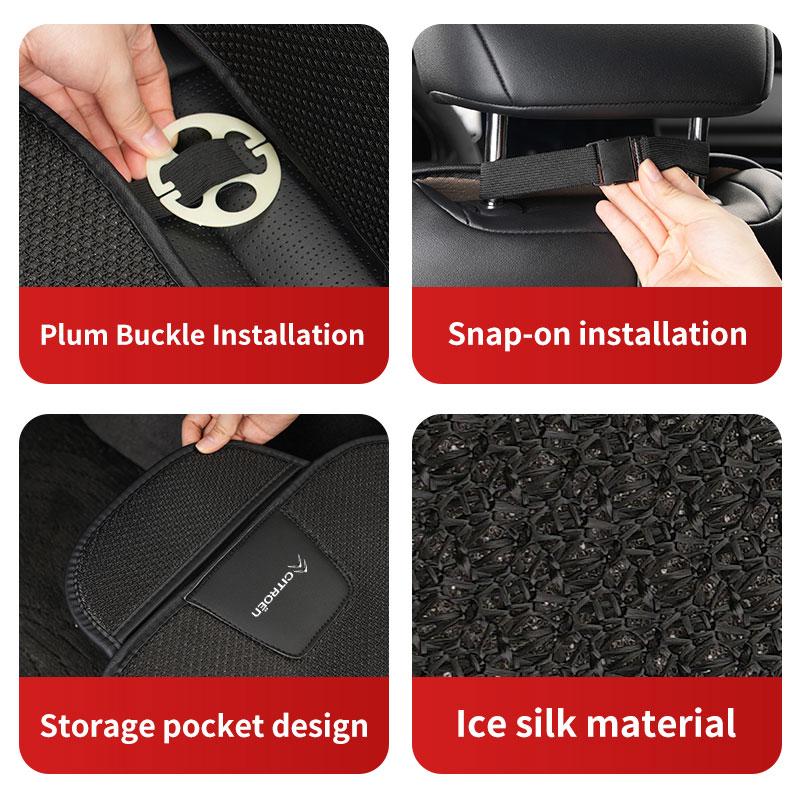 Car Seat Cushion Ice Silk Storage Pad Non-slip Protector Cover For Citroen Jumper Celysee Cactus Picasso Aircross Saxo Grand