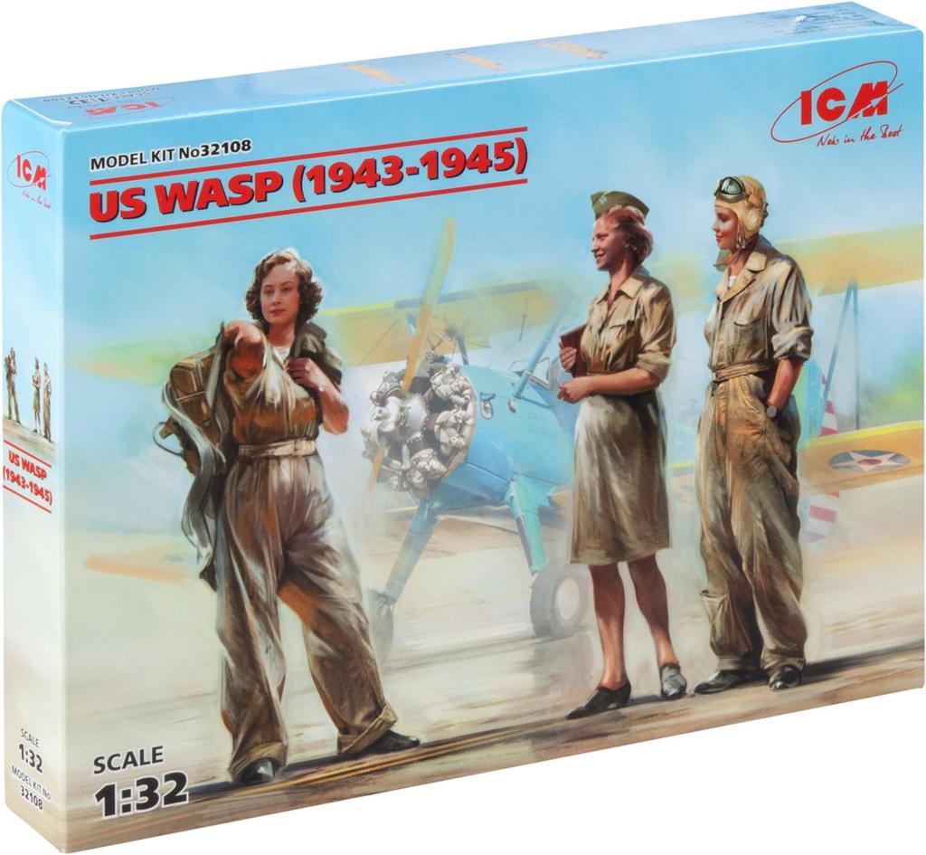 ICM Americká pilotka WASP Plastikový model 32108 1/32 1943-1945