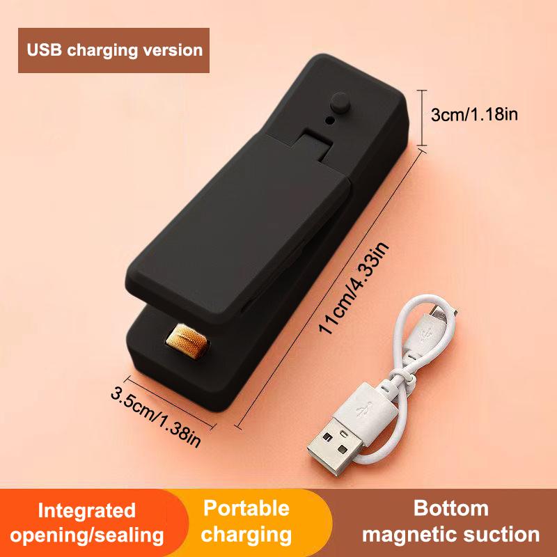 Rechargeable Usb Charging Mini Sealing Machine Household Snack Plastic Packaging Bag Small Heat Seal