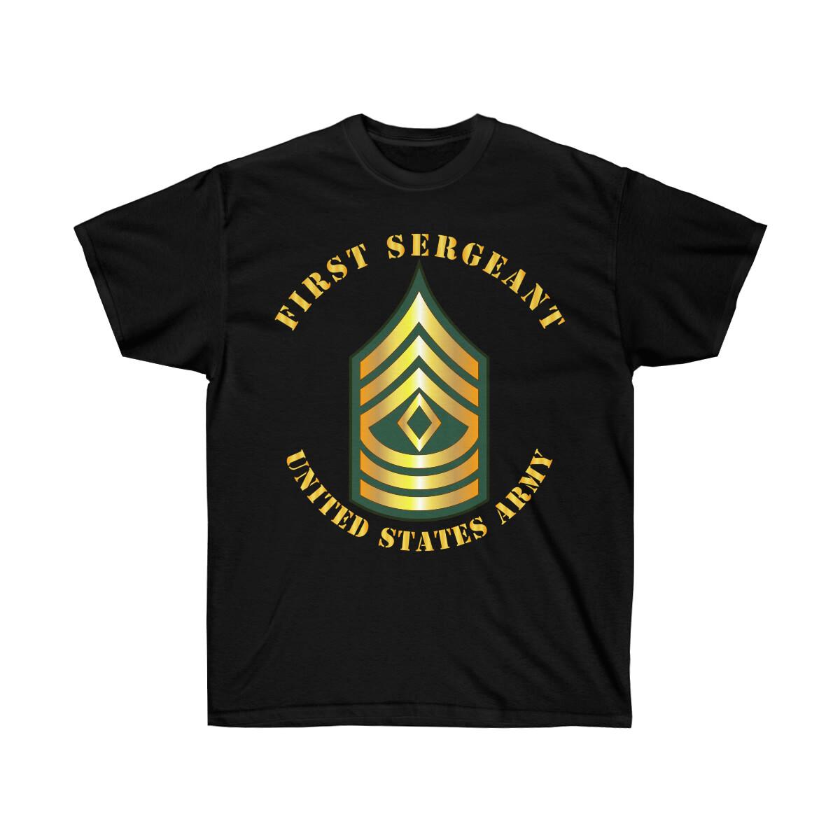 Classic - Ultra Cotton Tee - Army - First Sergeant - 1SG Unisex T-Shirt XL