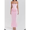 Summer Sleeveless Backless Bandage Bodycon Sexy Evening Gown Fashion Women's Party Dress for European American