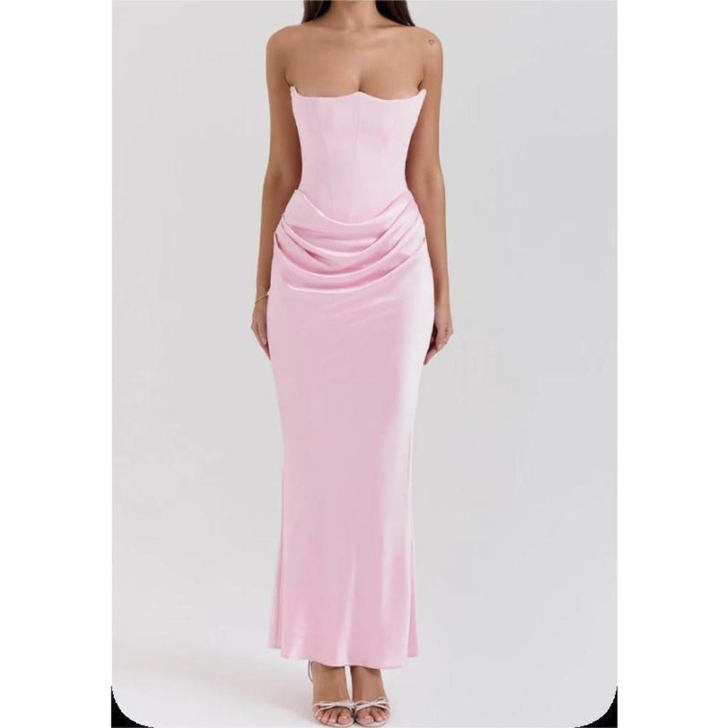 Summer Sleeveless Backless Bandage Bodycon Sexy Evening Gown Fashion Women's Party Dress for European American