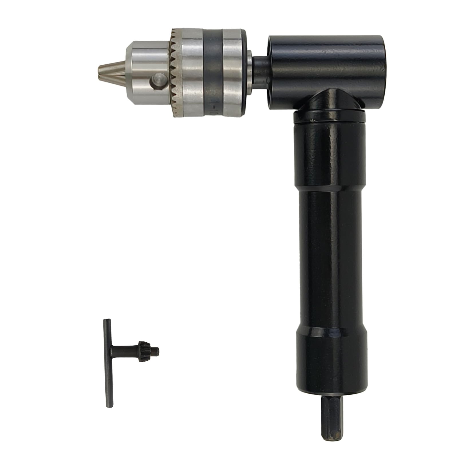 

AeKeatDa Right Angle 90 Degree Drill Right Angle Drill Key 8mm Hex Shank Drill, 1-10mm L-Shaped Adapter, Attachment, Adapter, 3/8 Chuck, (Chuck