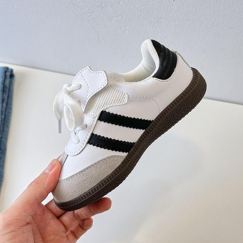 Spring new classmate children's shoes girls genuine leather German training white shoes boys lightweight non-slip casual shoes