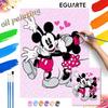 Mickey and Minnie Mouse Digital Oil Painting Art Kit Hand Painted Home Decor