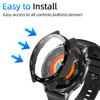 Skal för Huawei Watch GT 5/GT5 Pro 46mm Härdat glas Skärmskydd&Hård PC Skyddande Stötfångare Huawei GT5 Skydd Tillbehör