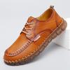 Summer Fashion Men's Breathable Oxford Shoes Male Leather Durable Outdoor Comfortable Casual Loafers for Men Large Size