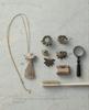 Crocheted plant motif accessories (applemints)