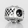 Funkelnder Runder Durchbrochener Zirkonoxid Anhänger Charm-Perlen Passend für Echte Charms Armband Schmuck Anhänger Authentische Kupfer-Charm-Perle Für Damen Schmuck