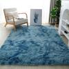 Long Plush Tie-Dye Area Rug Modern Star Non-slip Machine Washable Living Room