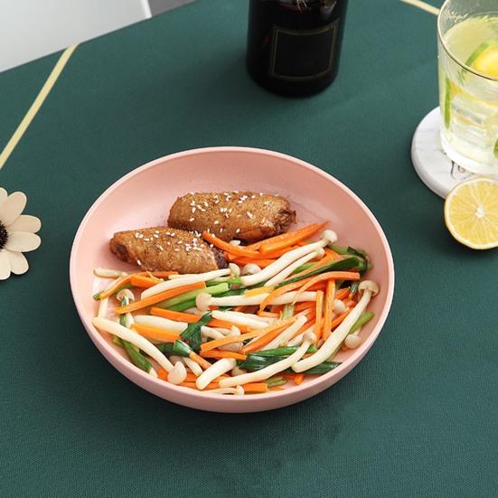 Snackteller, stapelbar, glatte Oberfläche, leicht zu reinigen, großes Fassungsvermögen, erhöhter Boden, runder Mehrzweckteller für Süßigkeiten, Lebensmittel, Obst, Küchenbedarf