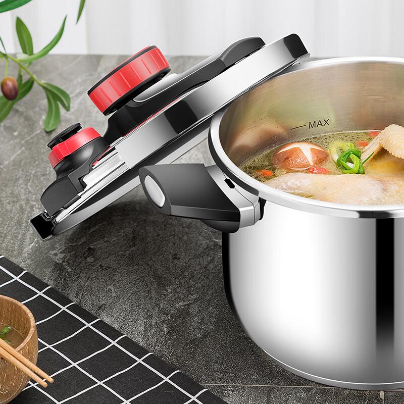 Kangbach 22cm 6L Dual-Setting 304SS Induction Pressure Cooker