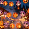 Luminous Halloween Pumpkin Lantern String Hanging Halloween Spider Lights  Haunted House