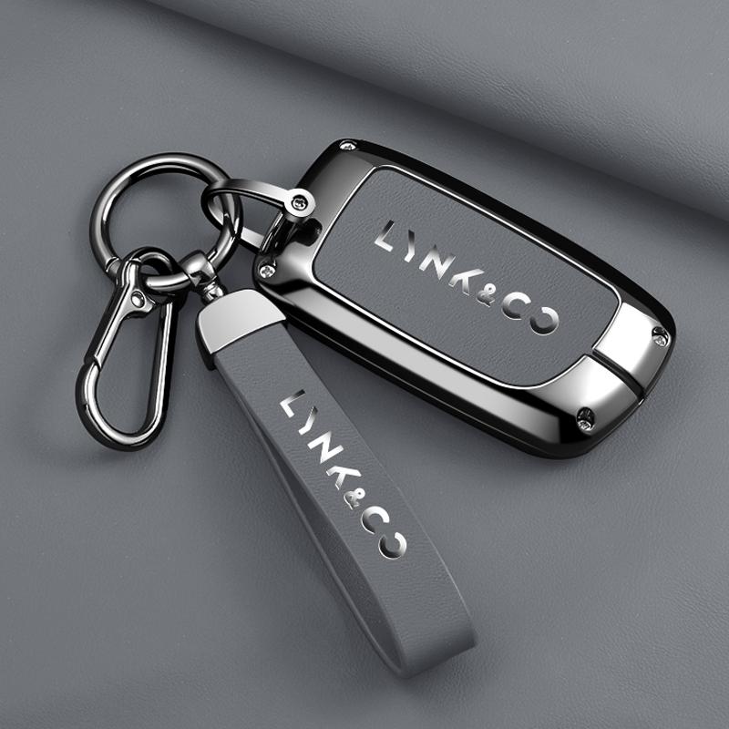 Zinc Alloy Leather Car Key Case for LYNK&CO 900 LYNKCO Ultra LYNK CO 2025 Remote Cover Shell Holder Fob Accessories