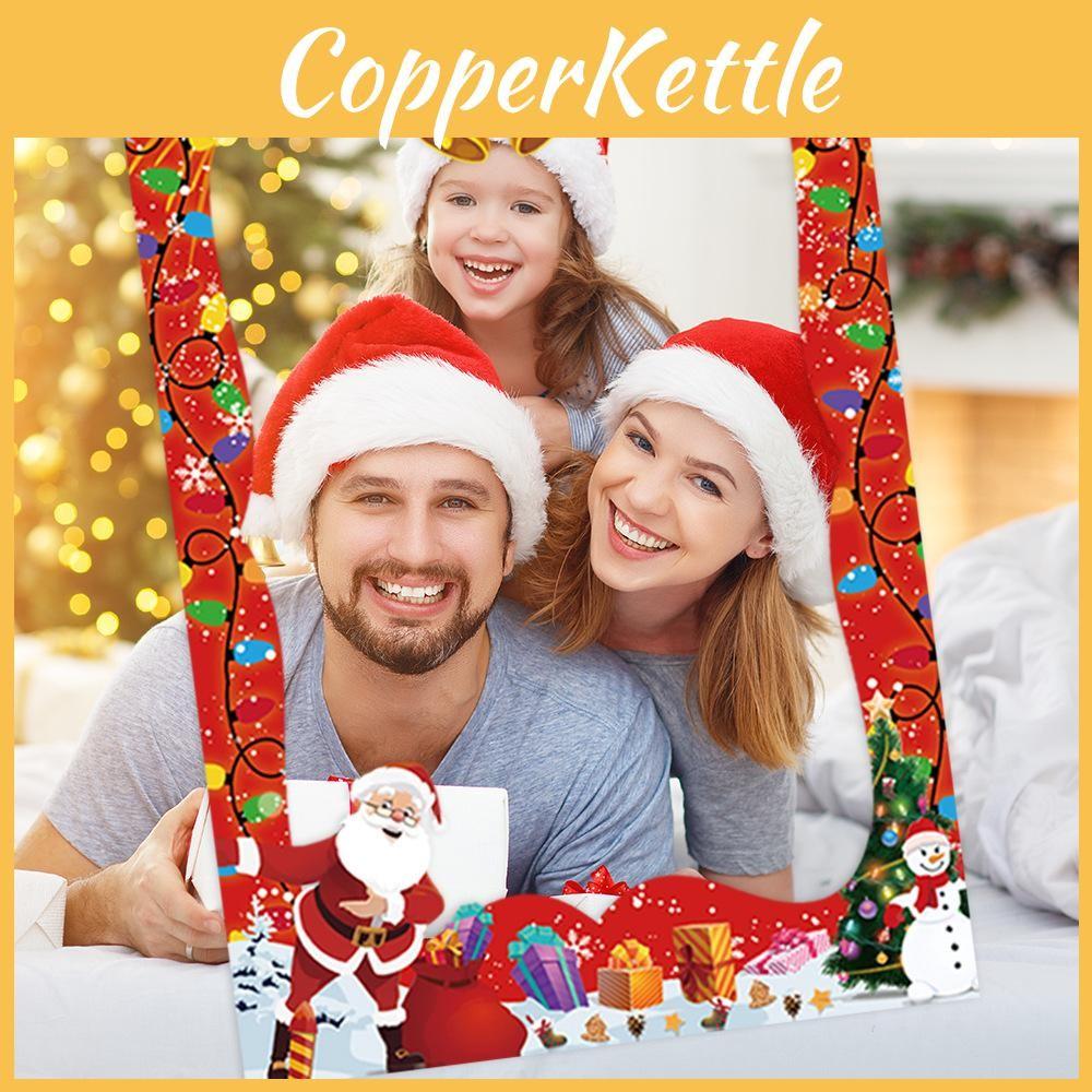 Decor Scene Christmas Paper Photo Frame Prop For Kids Adults Holiday Pictures