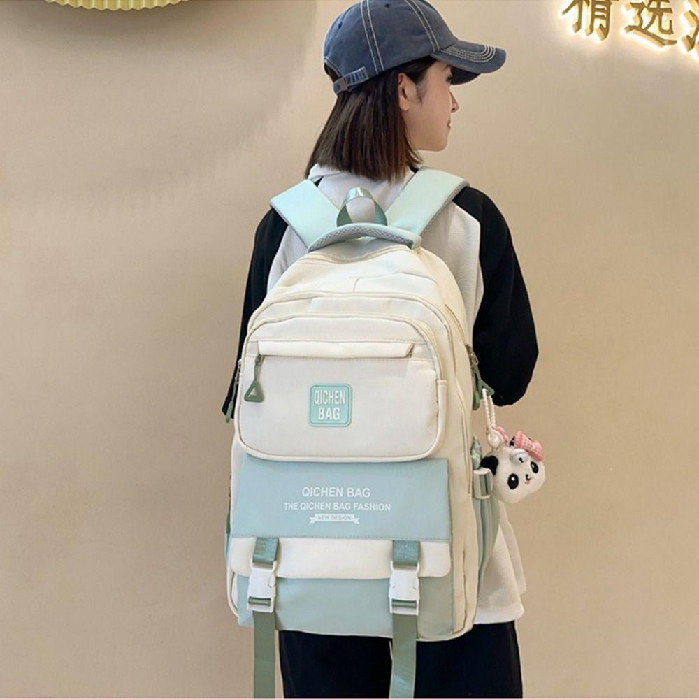 Multi Pocket College Student Backpack Waterproof Outdoor Storage Bag  Mountaineering