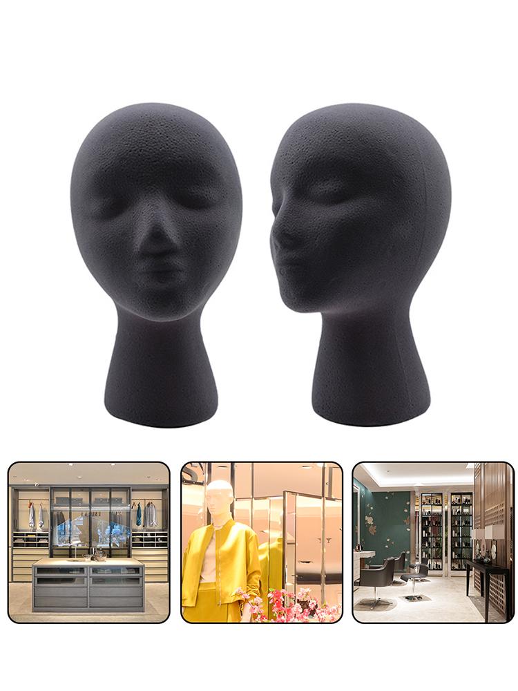 Female Mannequin Head Model Headwear Display Stand Women Mold DIY Shooting Props