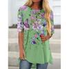 Tricou cu imprimeu 3D cu fluture floral de vară, îmbrăcăminte de stradă, pentru femei, la modă, ocazional, tricou Y2K, tricou, pentru femei, îmbrăcăminte supradimensionată pentru femei