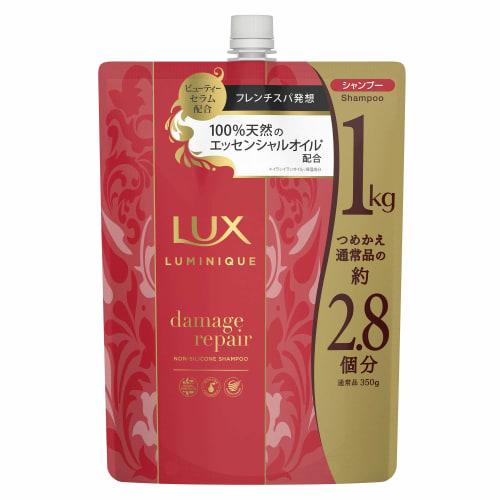 

Шампунь LUX Luminique, большой объем, сменная упаковка 1 кг, восстановление повреждений, не содержит силикона, двойной аромат розы и персика [эксклюзивно для Интернета]