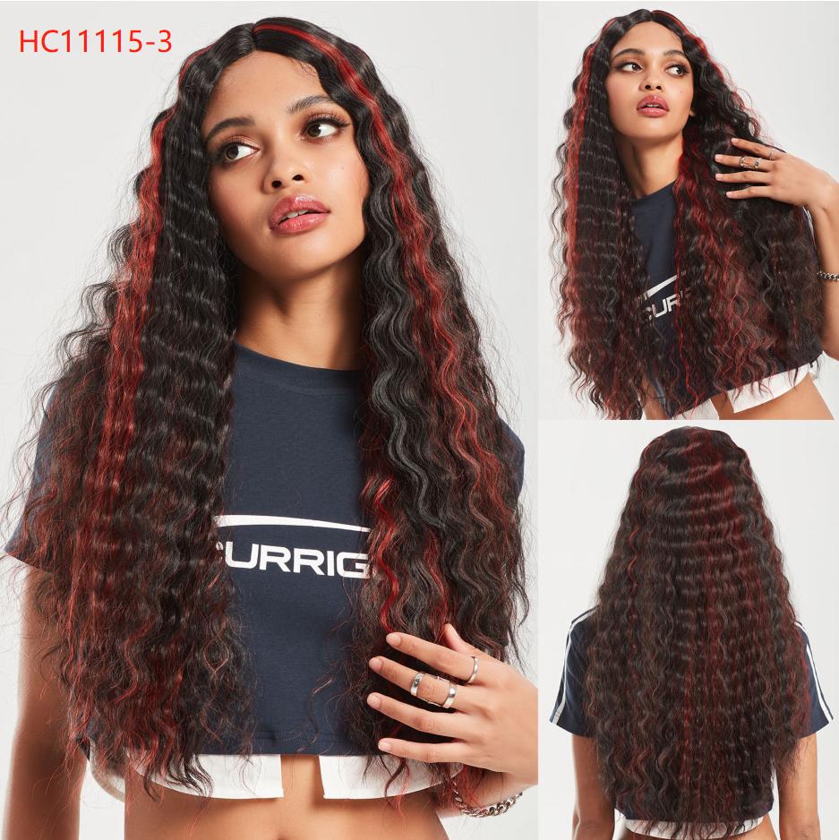 

HAIRCUBE Коричневые натуральные синтетические парики спереди, длинные вьющиеся парики со средней частью для женщин, повседневные термостойкие парики для косплея