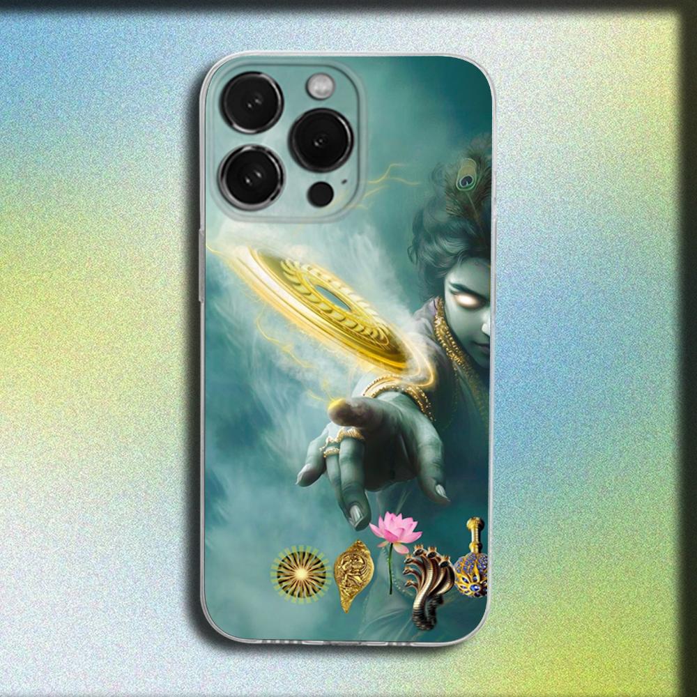 

Индия Вишну Харе Кришна Чехол для телефона Для iPhone 16,15,14,13,12,11 Plus,Pro,Max,XR,XS,Plus,E,Mini Прозрачный Мягкий Чехол iPhone13