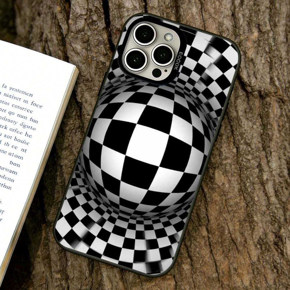 Minimalist Geometric Patterns  Phone Case For iPhone 17,16,15,14,13,12,11 Plus,Pro Max,XS,Colorful Silver Phone case Funda Cover