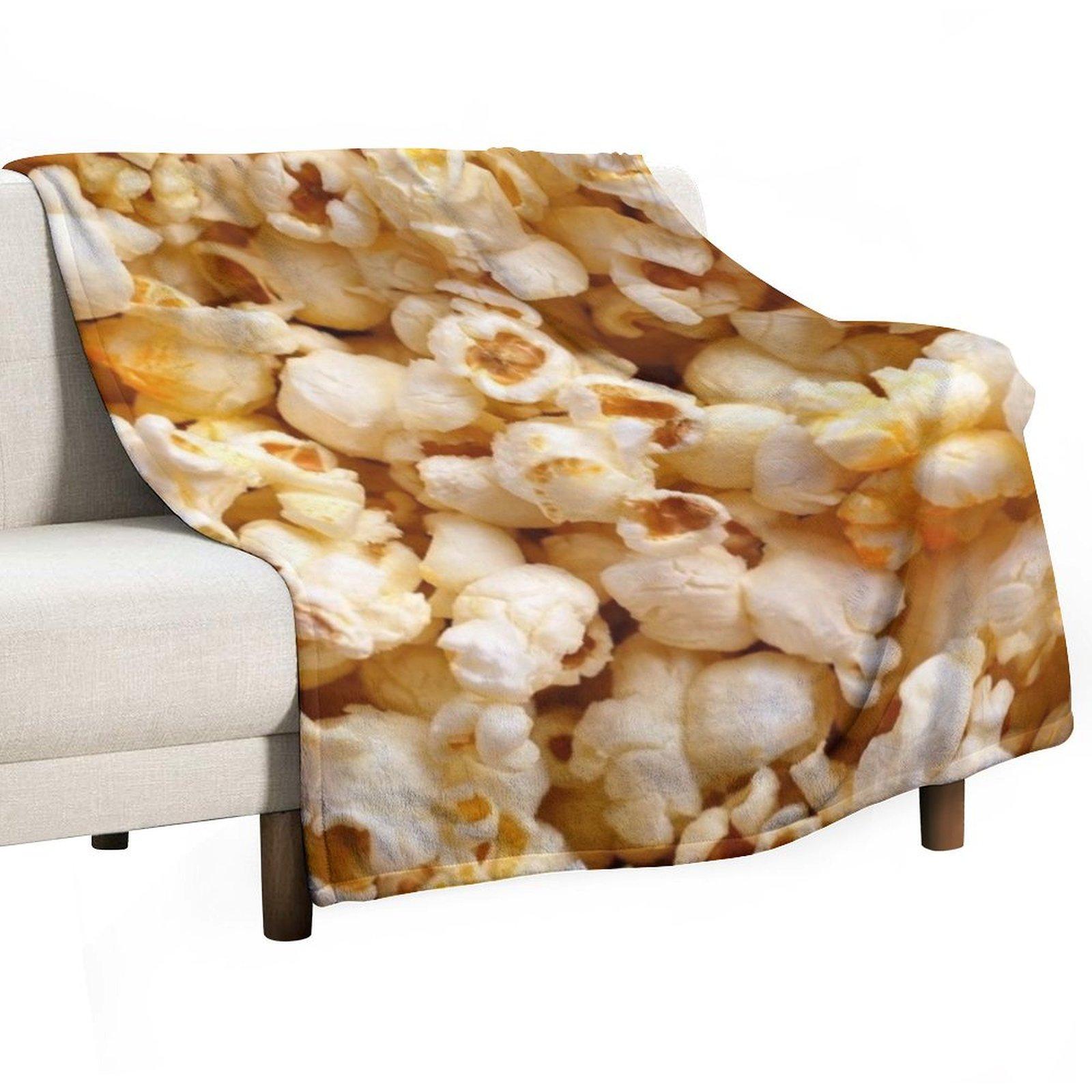 

Popcorn Throw Blanket Furrys Bed Sofa Throw Flannel Blankets 30x40in