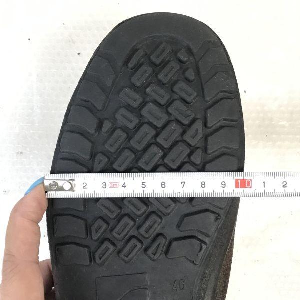 Bacou France Steel Toe Double Monk Boots 40 24.5-25.0 Brown Short Officer Work Military Safety(USED)