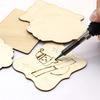 Decorazioni in legno non finite, Fai da te 32 pezzi 4x3 pollici pezzi di legno irregolari creativi vuoti, adatti per lavoretti fai da te, pittura, pirografia e scrittura