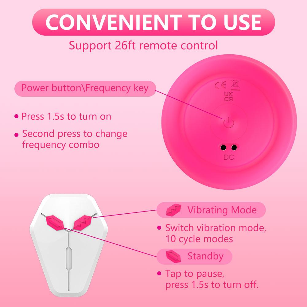 Female Vibrator with 10 Vibration Modes for Breast Stimulation Massage Adult Sex Toys Nipple Breast Vibrator