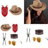 Cowboy Halloween-Kleidung Mehrfachszenario-kompatibel Praktisches Stoffaccessoire für Rollenspiele und Mottopartys
