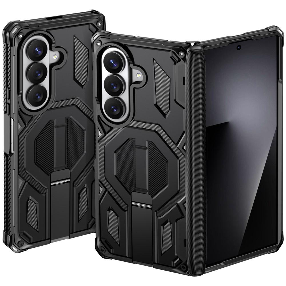 Armored Case for Samsung Galaxy Z Fold 8 Ultra, with Stand and Hinge Cover, for MagSafe, Black