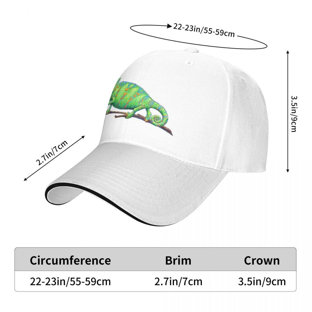 Veiled Chameleon Cap Baseball Cap Hat Luxury Brand Ny Cap Hat for Man Women's 1