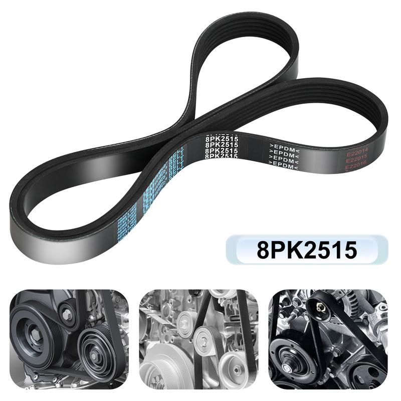 8PK2515 8PK2513 8PK2514 Car Generator Belt Air Conditioner 8 Rib Multi V Drive Belts Ribbed V Belt For Ford MERCEDES-BENZ SETRA