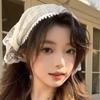 Colorful Lace Scarf Headband Flower French-style Hair Scarf Triangle Headscarf  Daily Wear
