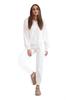 Ecru Hooded Tracksuit Set